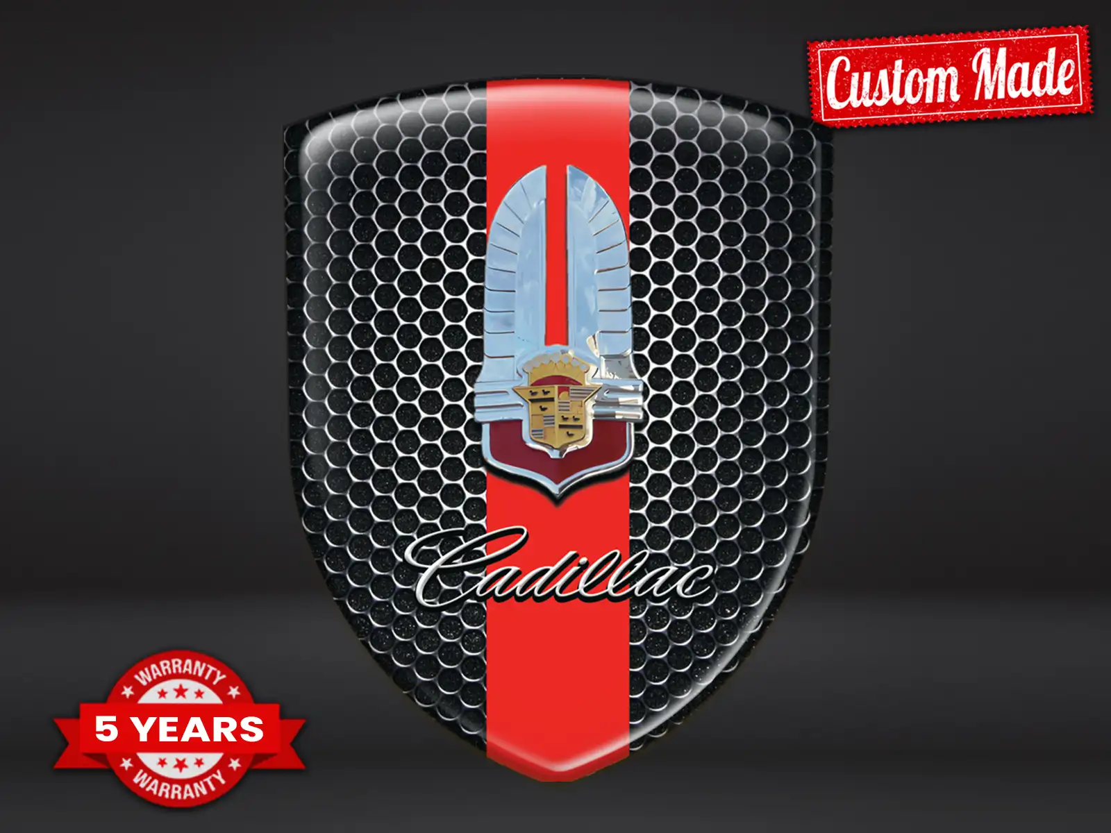 Cadillac Heckscheibensticker Stil Racing Anpassbar ST